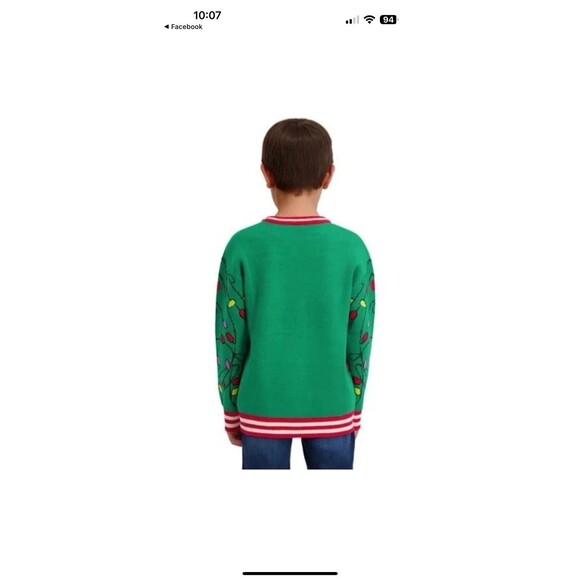 NWT Nightmare Before Christmas Ugly Christmas Sweater Crewneck M 10/12 Disney - Picture 2 of 8